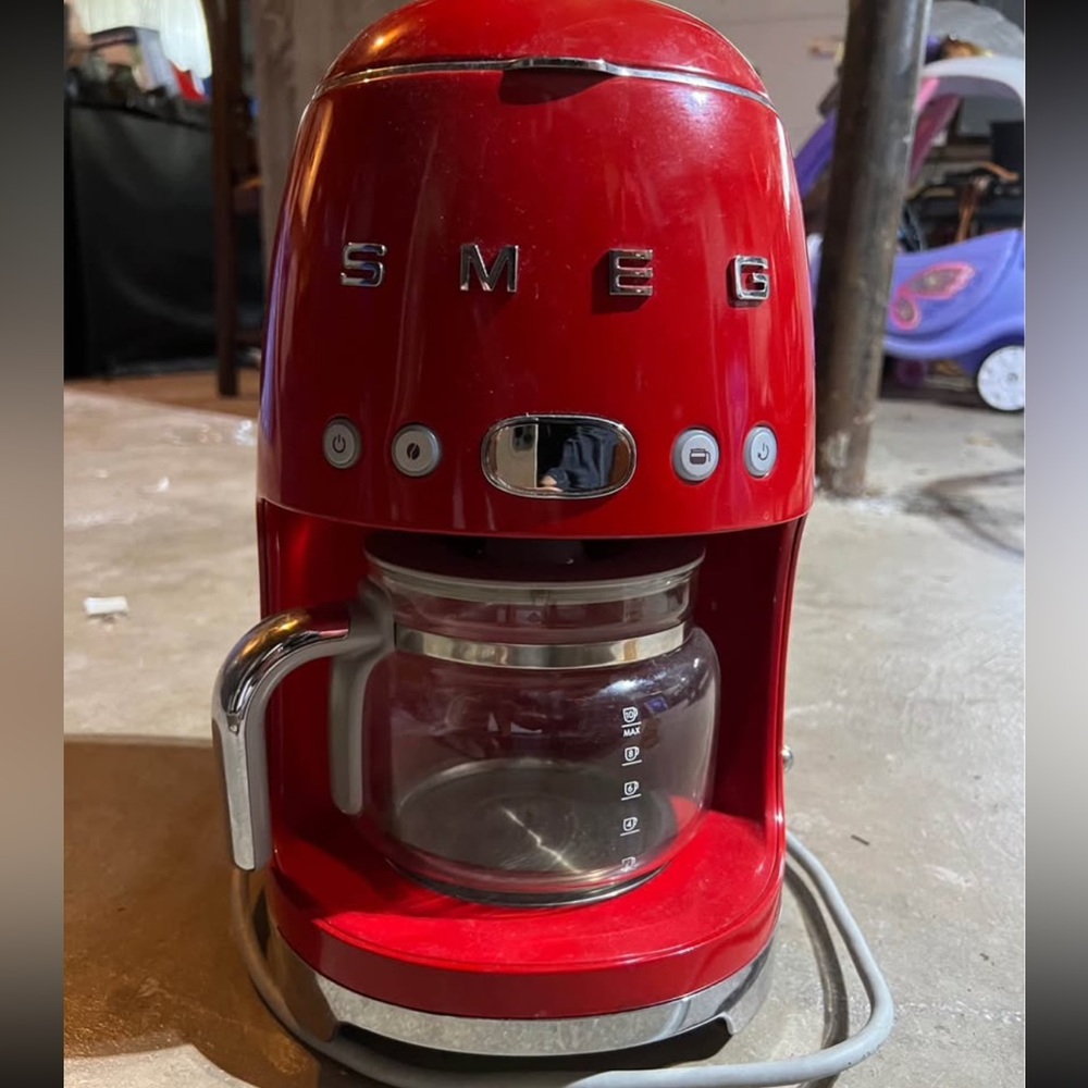 Smeg Red Coffee Maker